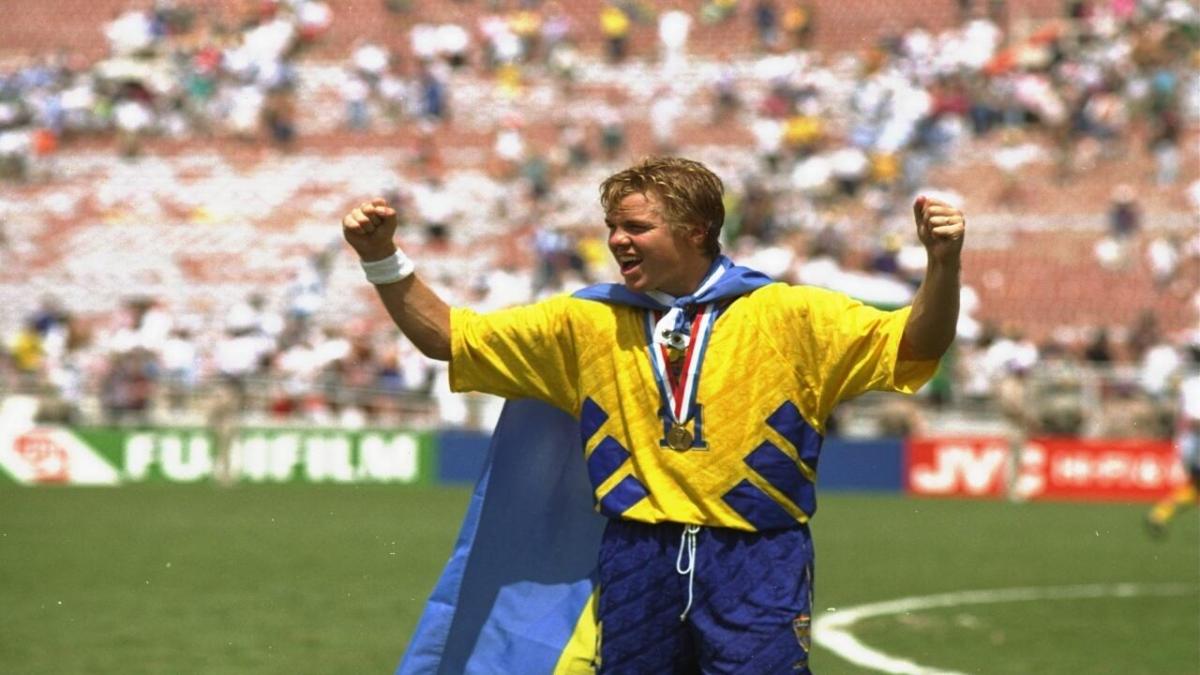 Swedish football star Tomas Brolin